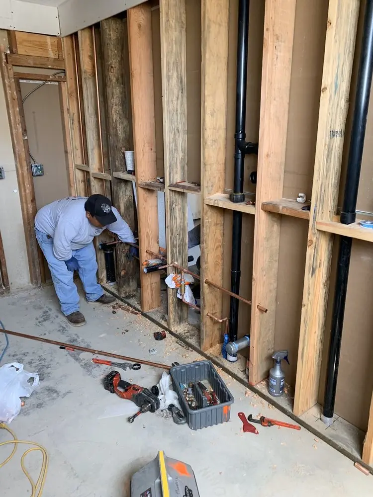 Commercial rough-in plumbing for Water Heater Replacement in Parkwood - Farmfield